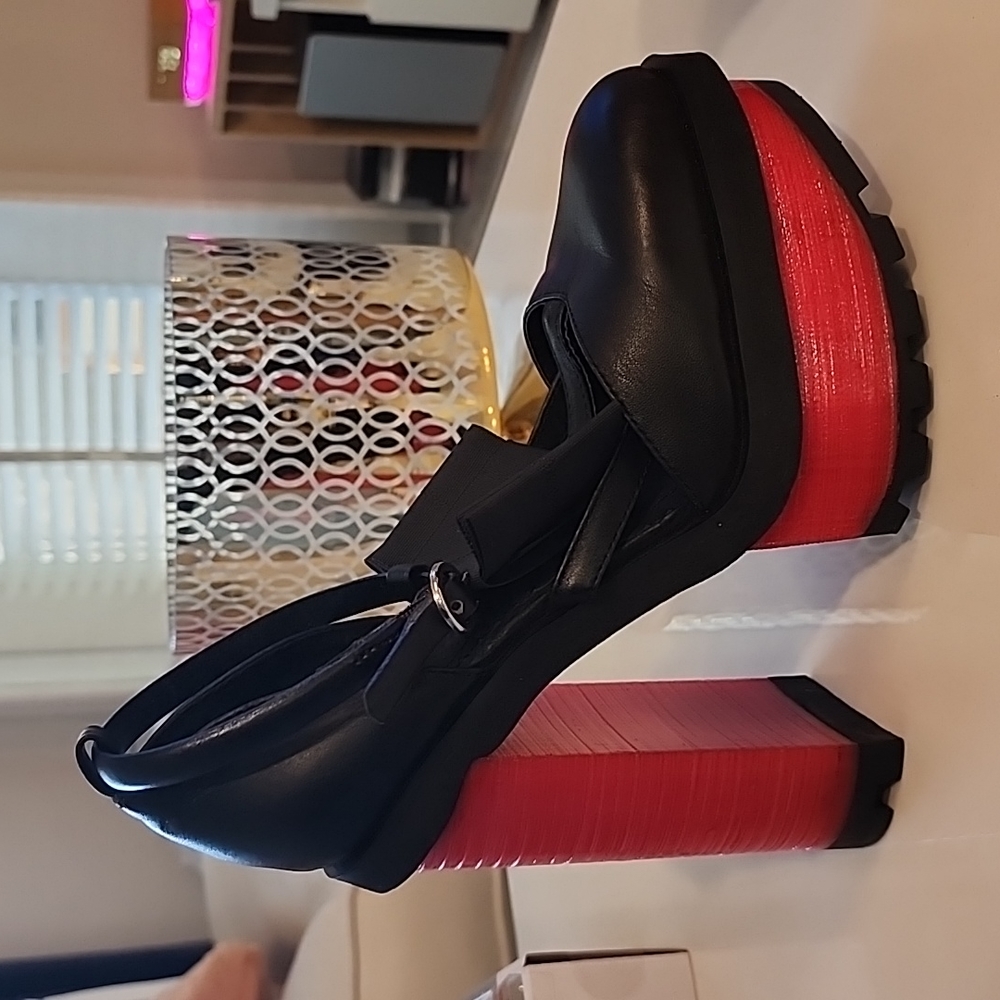 Platform Red and Black Platform Heel